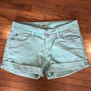 Pinstripe Hudson Crowley Short - Green - Size 27
